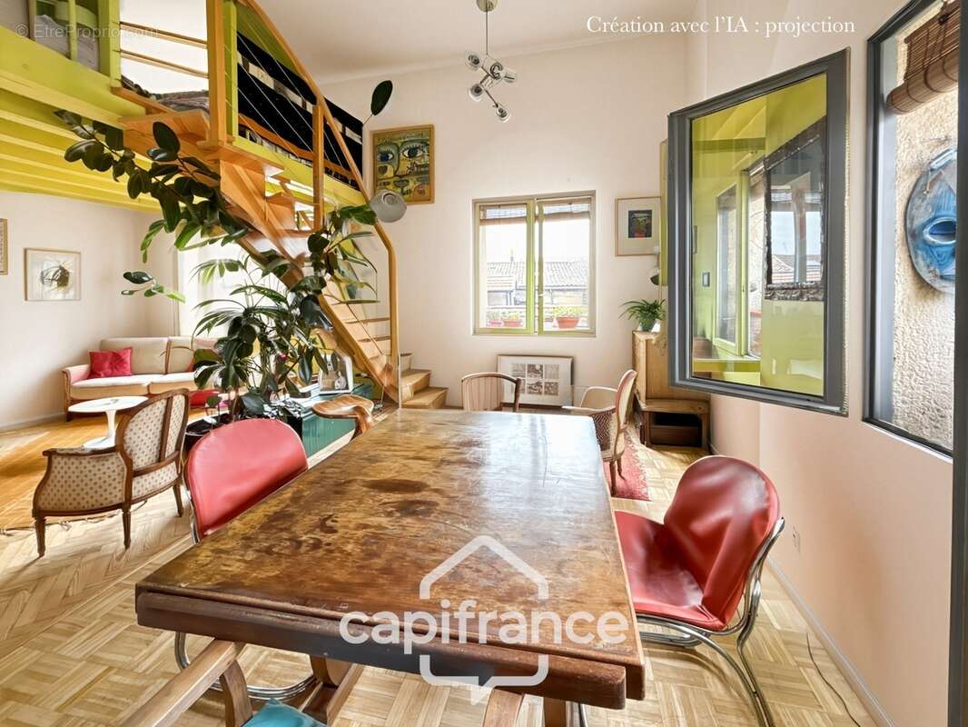 Bordeaux / Quartier St Michel - Apt spacieux et au calme / Duplex - Jardin partagé - local velo - photo 3