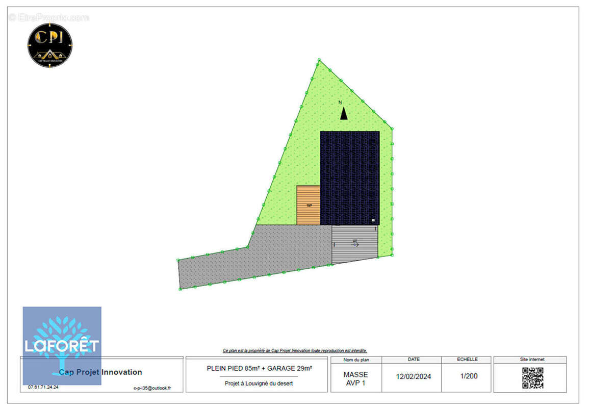 Terrain à LOUVIGNE-DU-DESERT