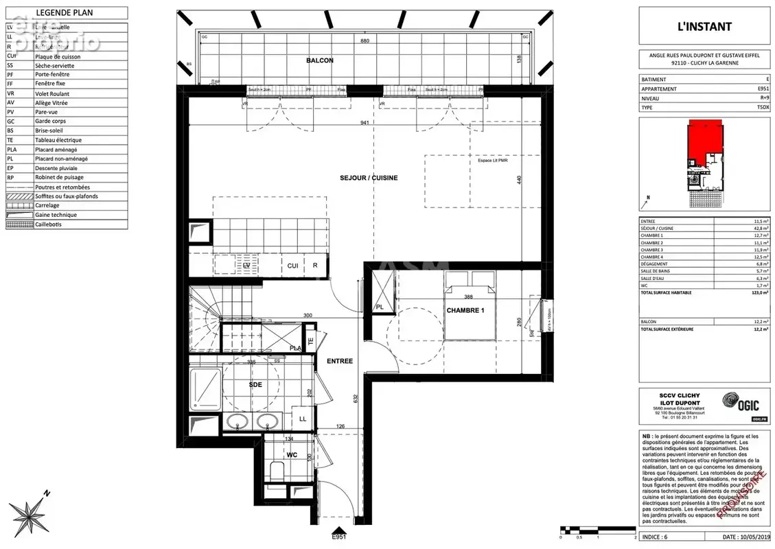 Duplex penthouse neuf bord de seine clichy levallois - photo 13