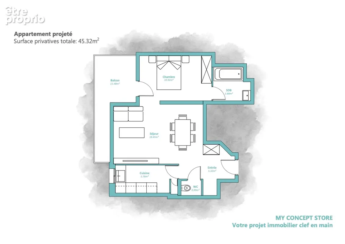 Courbevoie verdun - dernier etage - 2p - 345 000  fai - photo 6