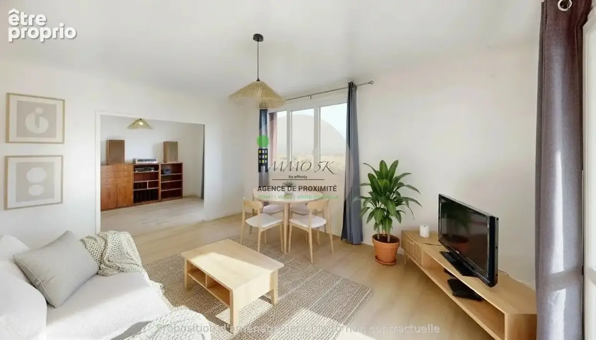 69140 - rillieux-la-pape - centre ville - 4 pièces - 2 chambres - 89.12 m² - appartement avec balcon - 169 000 € - photo 3