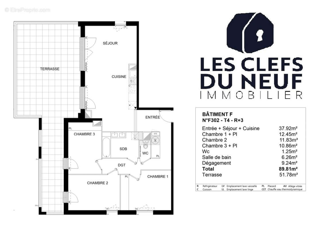 Appartement Toulouse 4 pièces de 90m² + 52m² de terrasse ! LALANDE - photo 11