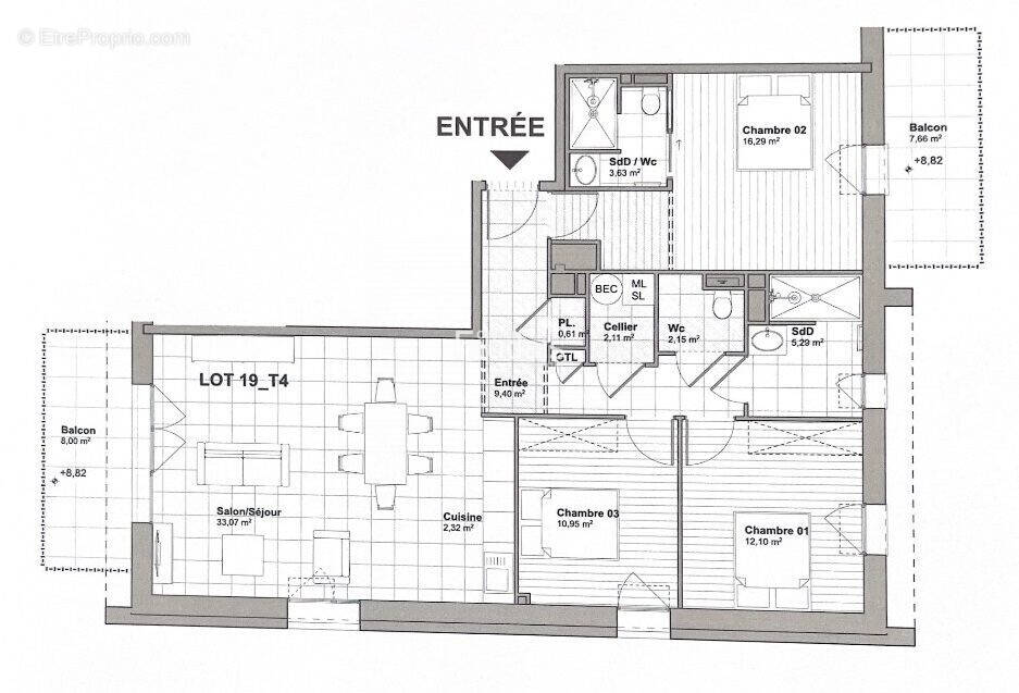 Appartement à LITHAIRE