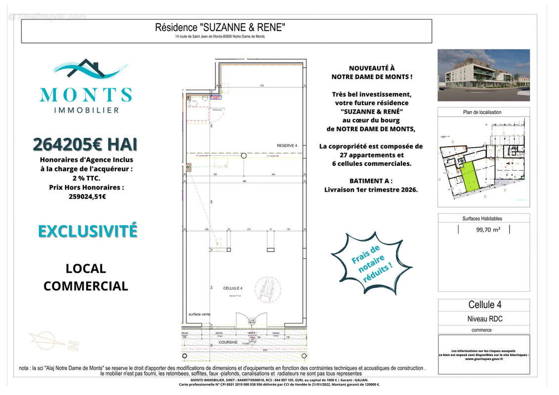 CELLULE 4 / 99,70 M2 - photo 4