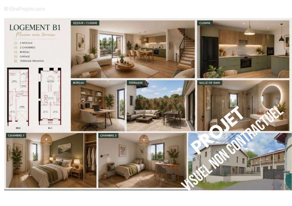 Votre maison contemporaine de 96 m2 avec garage et jardin privatif, à personnaliser selon vos goûts ! - photo 8