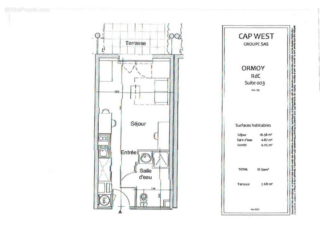INVESTISSEMENT LOCATIF  Ormoy  Résidence Affaires Cap West  7.30% de rentabilité - photo 2