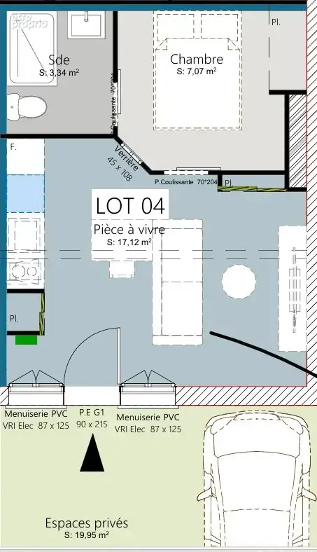Appartement 2 pièces 28 m² à vendre à Toulouse (31200) - photo 2