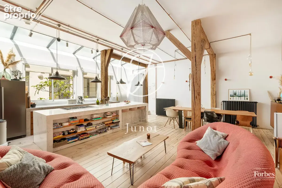 Paris 19e - BUTTES BERGEYRE / BELLEVILLE - Loft - 145,60m² Carrez - 166,30m² au sol - 3 chambres - Volumes - photo 12