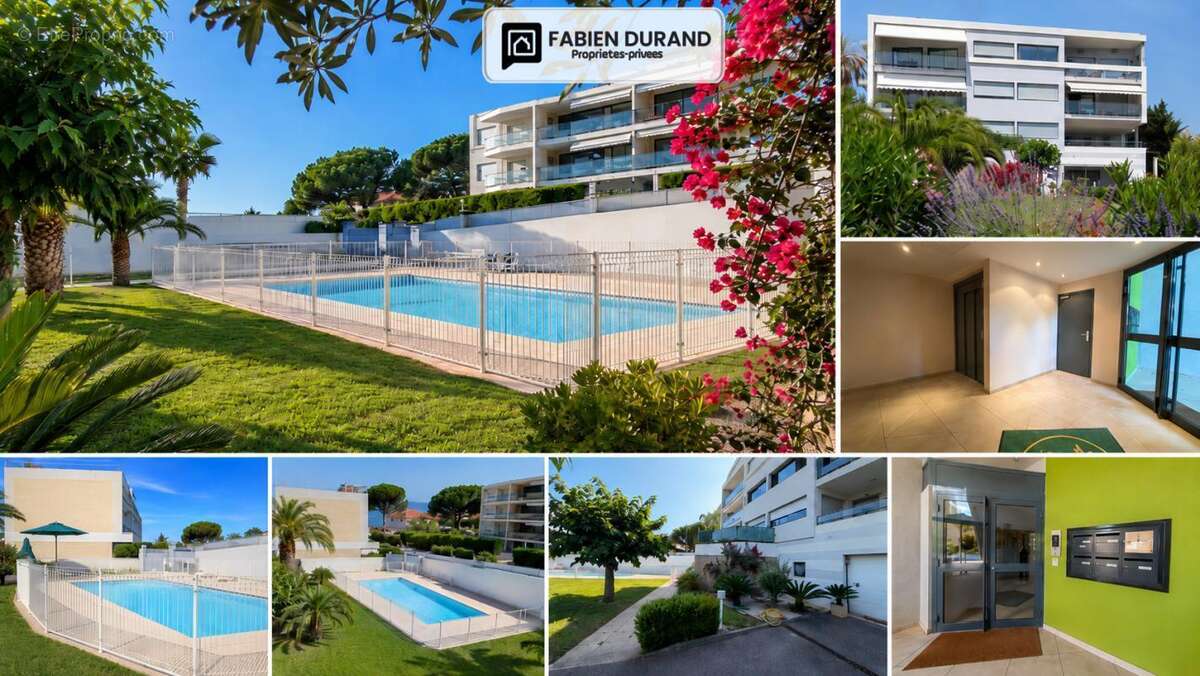 Cannes plage du midi 700m 3 pièces 71,8 m² deux terrasses 22 m²  piscine  garage -   aperçu mer - photo 2