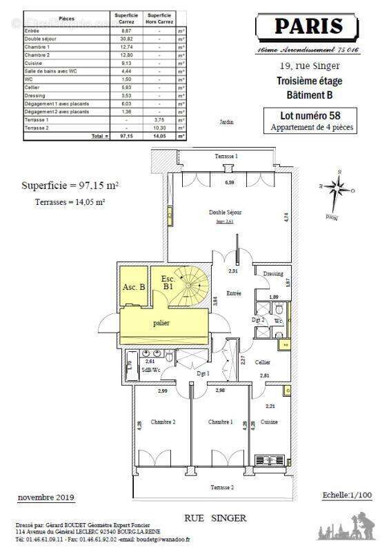 Appartement à PARIS-16E