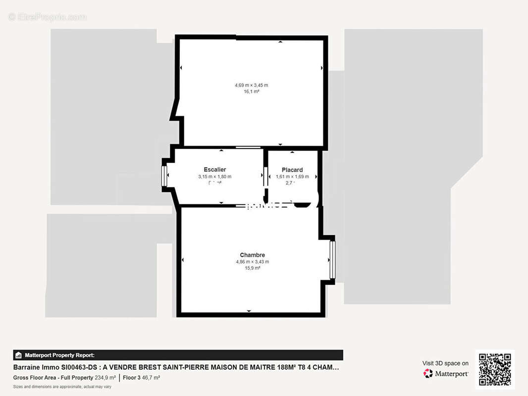 A vendre brest saint-pierre cavale blanche maison de maitre 188m² t8 5 chambres garage veranda - photo 19