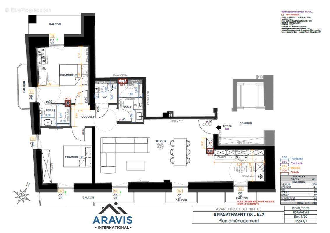 Appartement à LES VILLARDS-SUR-THONES