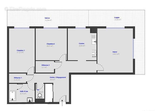 La trinite - centre - 3pcs 62m2 - photo 14