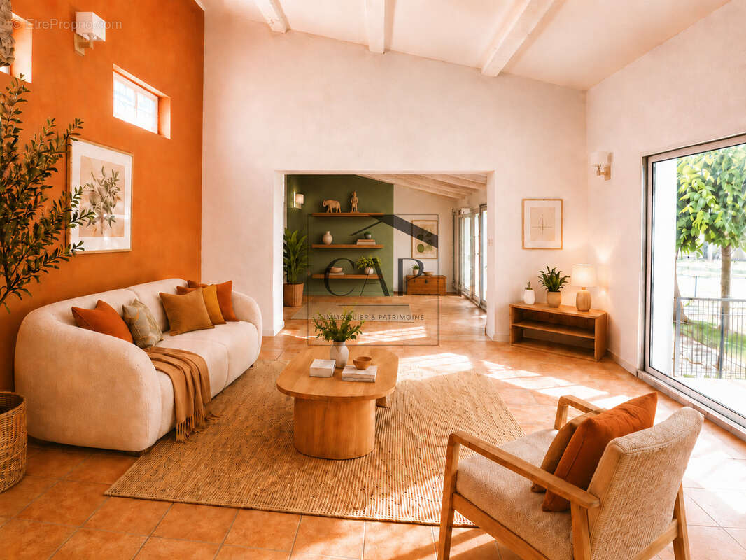 Magnifique propriété à AIX EN PROVENCE-Puyricard 195m2 vue Sainte-Victoire - avec piscine sur 5.000m2 - photo 6