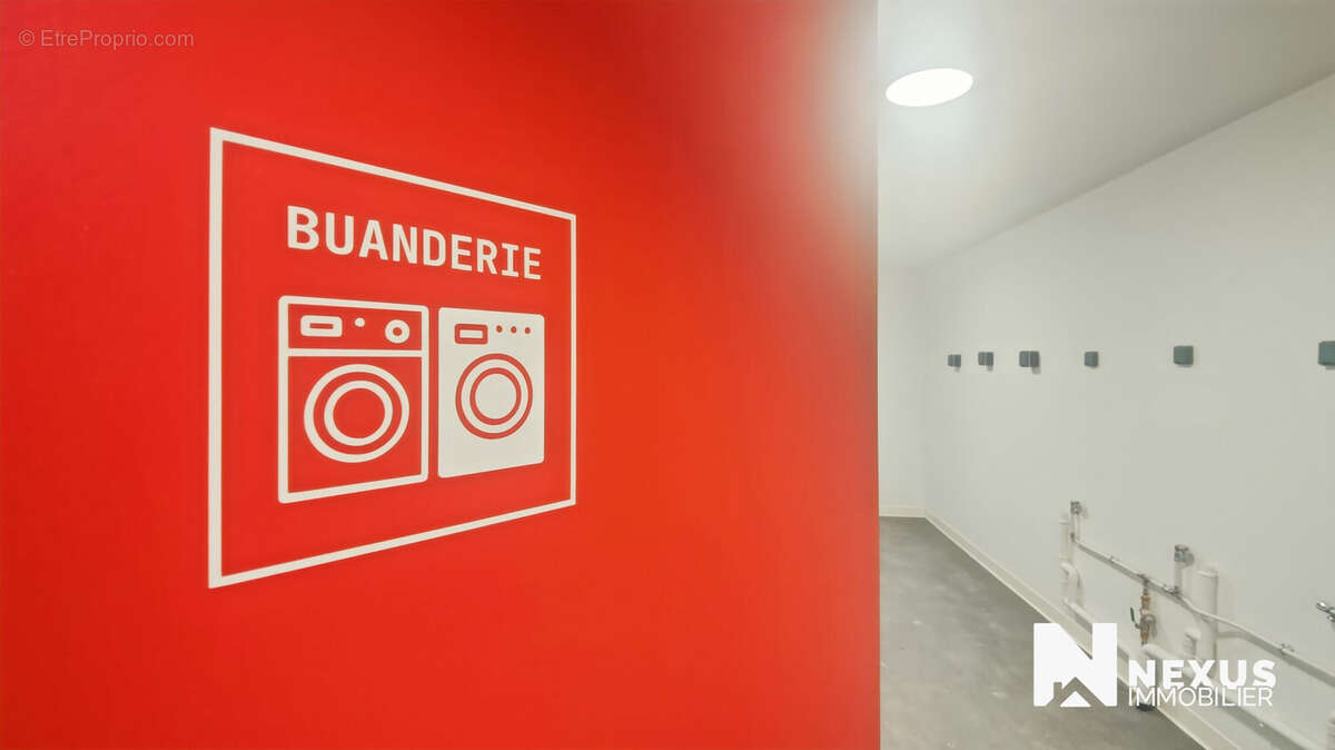 buanderie au sein de la résidence - Appartement à ROUEN
