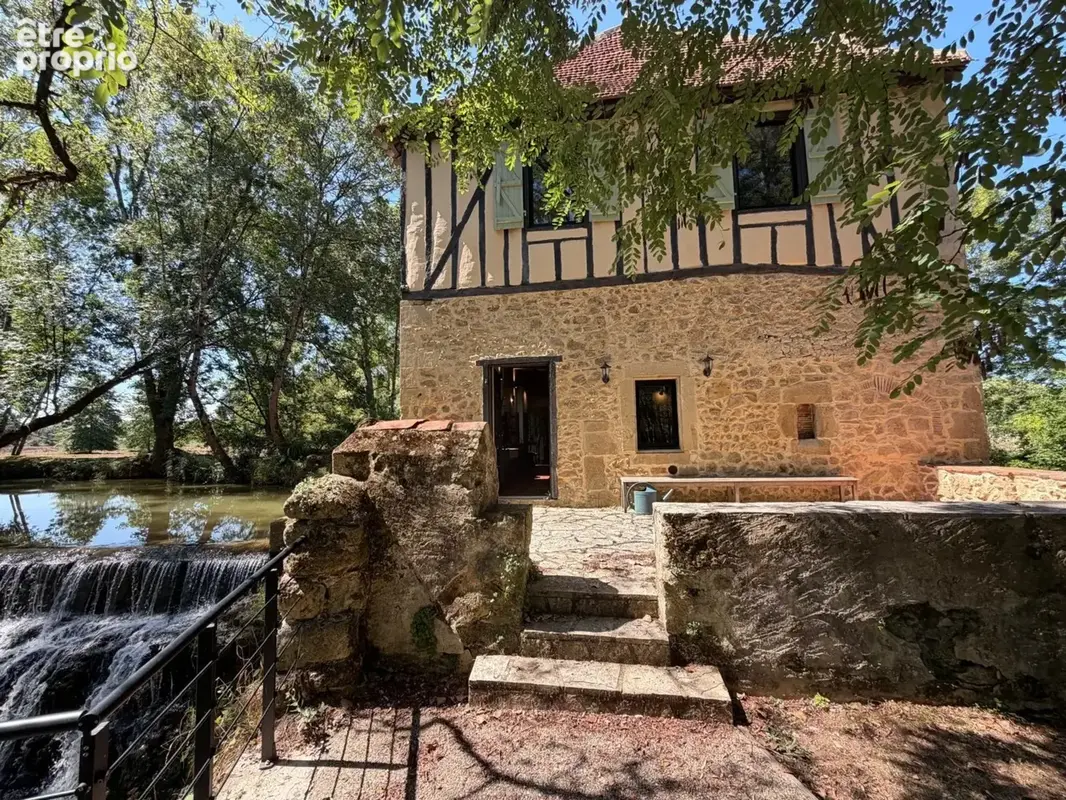 Marciac(32) proche: authentique moulin seigneurial d'exception  des xiv-xviiis, caché, avec son bief baignable, 1.5 hectare, élé - photo 12