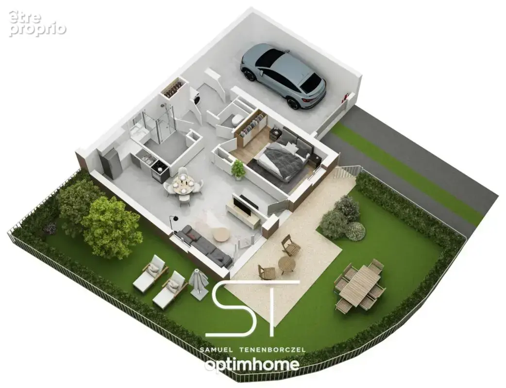 Appartement neuf T2 de 52,65 m² avec 94 m² d’extérieur – Beaumont-en-Auge (14950) - photo 2
