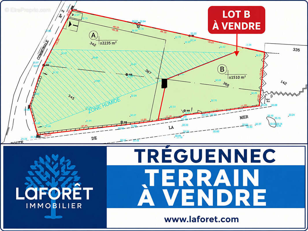 Terrain TREGUENNEC 1510 m² - photo 2
