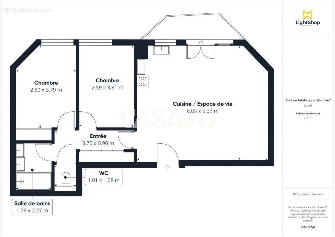 Appartement à SAINT-MAURICE