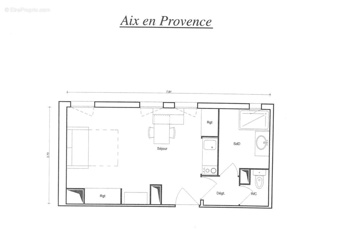 Appartement à AIX-EN-PROVENCE