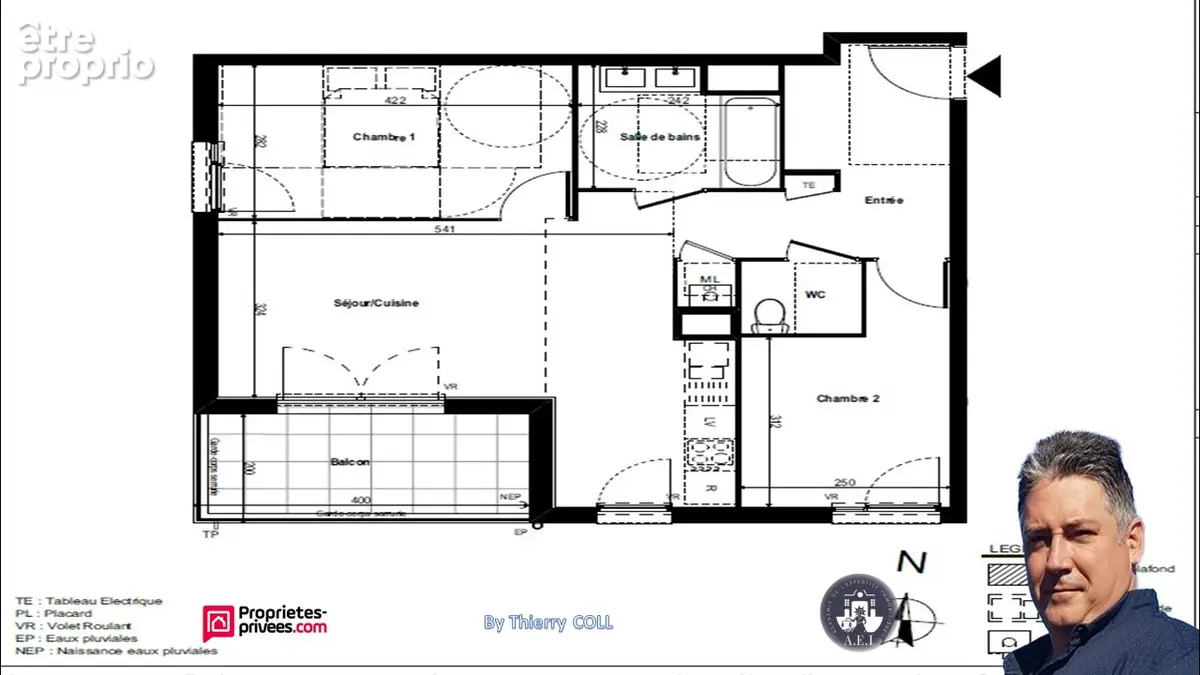 Appartement t3 rillieux la pape de 60.79 m2 deuxième étage - photo 10