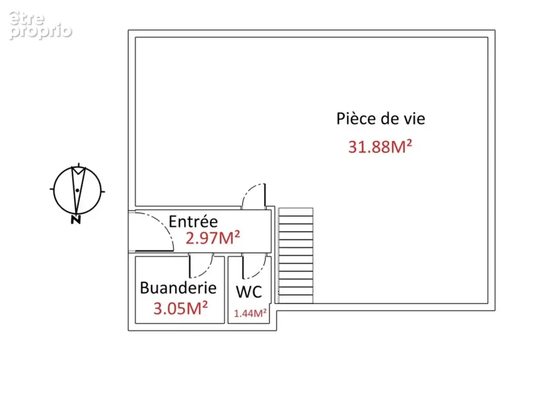 Maison à vendre 3 pièces GUILVINEC (29) en excellent état, au calme, beau jardin avec extension possible - photo 23