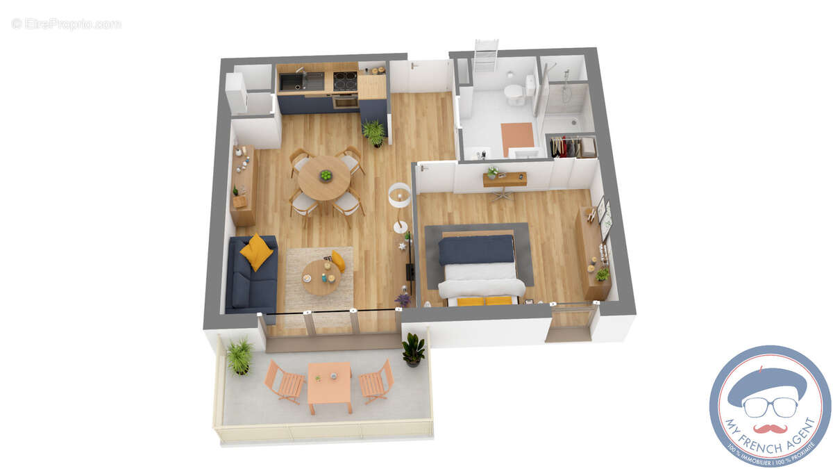 À Sorigny, Appartement de 2 Pièces agréable à vivre - photo 2