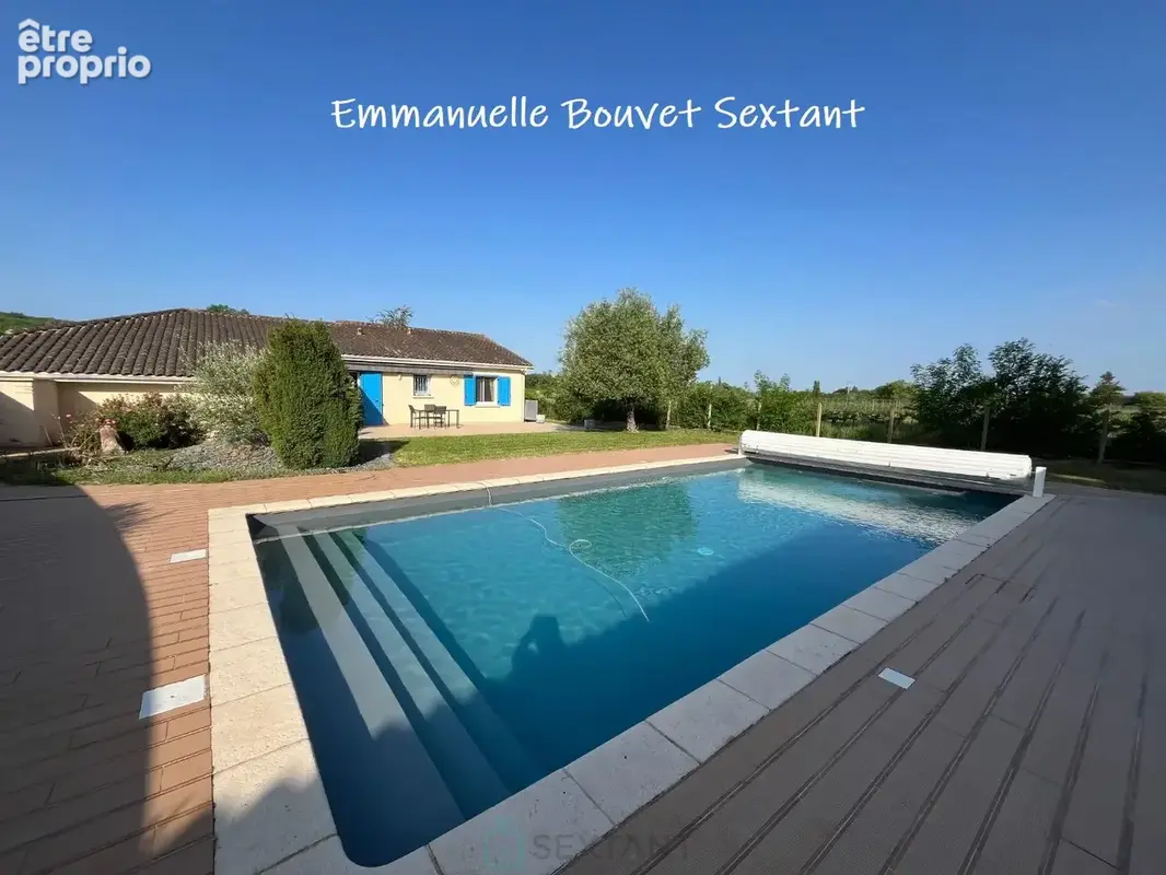 Maison contemporaine de plain-pied avec piscine, grande dépendance double-garage, dépendance aménageable en studio, terrasse cou - photo 2