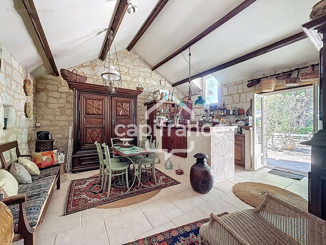 Ensemble de deux maisons et d'un moulin cavier, Savigny en Véron - photo 2