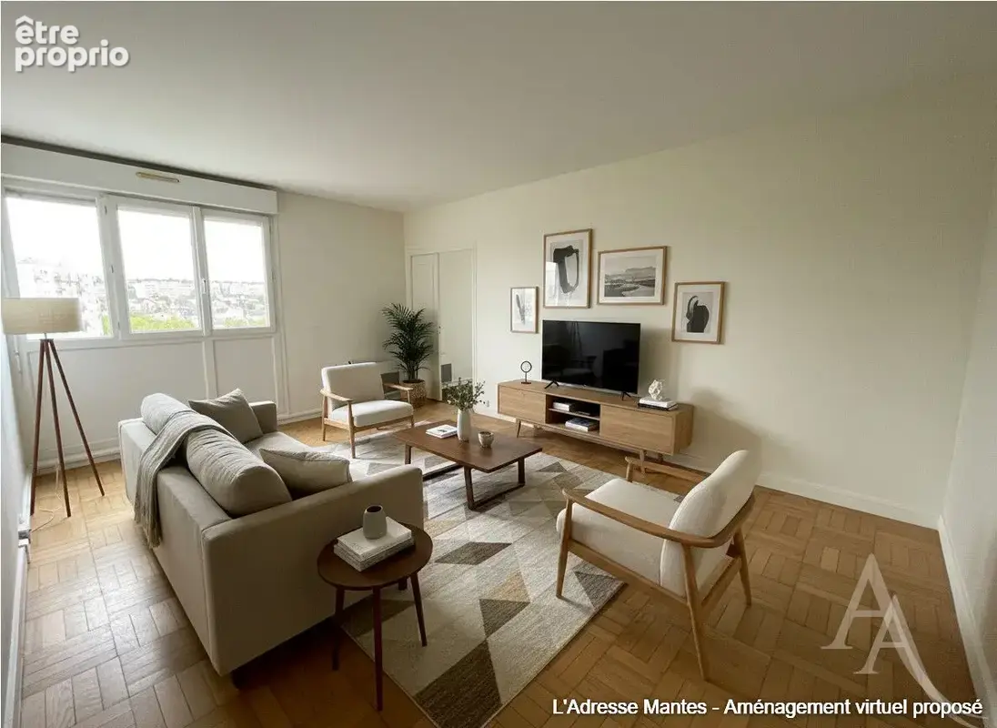 Appartement F4 à Mantes La Ville de 72.25m² avec  garage, cave, séchoir - photo 2