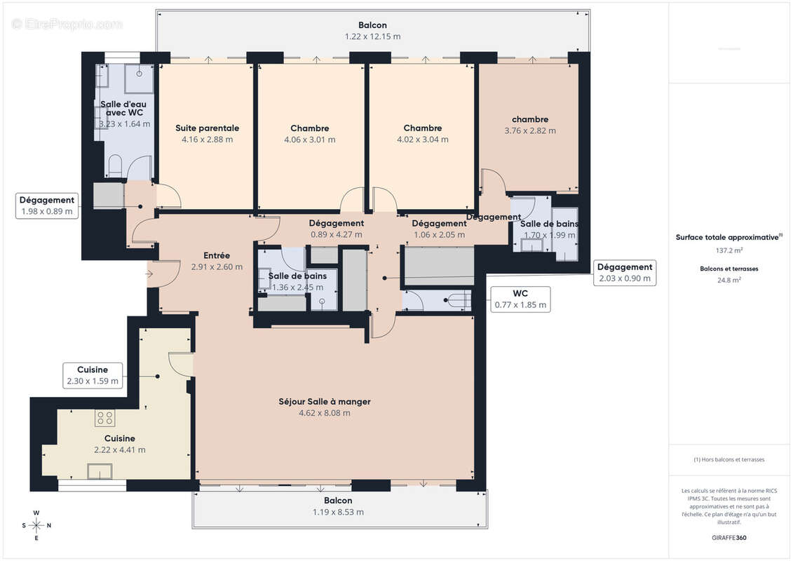 Appartement à SAINT-CLOUD
