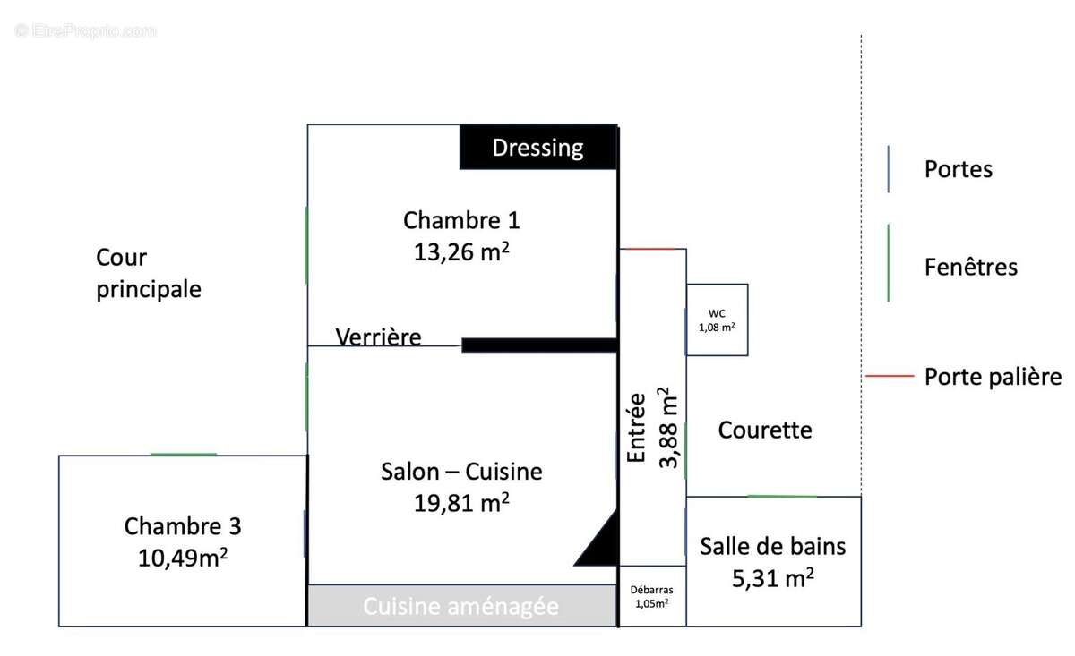 Appartement à PARIS-17E