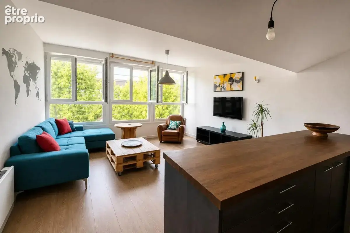 Appartement atypique et lumineux de 51m2 au dernier étage - photo 3