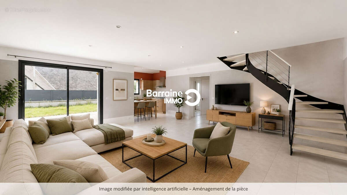 A vendre  crozon  maison  140m²  4 chambres  jardin - photo 2
