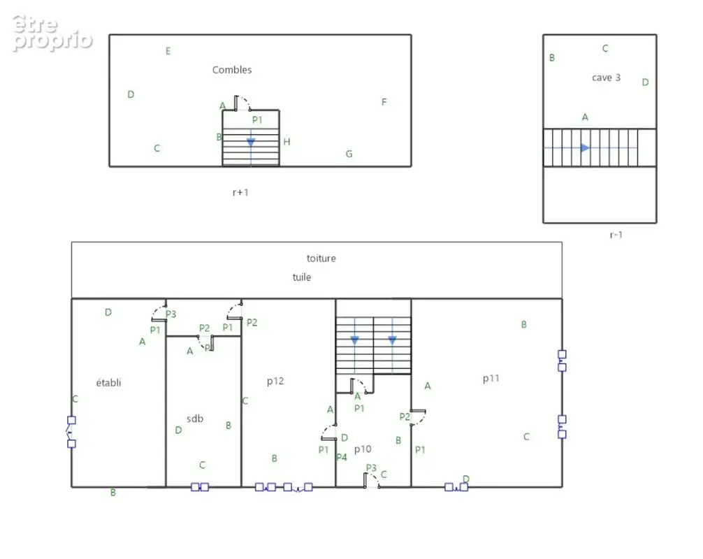 Ensemble Immobilier composé de 2 maisons d'environ 285 m2 et 55 m2, de 3 garages et d'un jardin. - photo 24