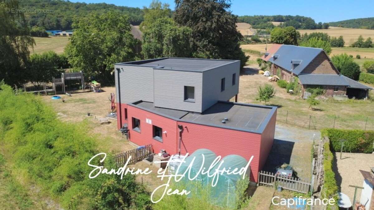 CHARLEVAL – Maison d'architecte 2018  155 m²  Suite parentale  DPE A/A  Garage 39 m²  Vue campagne - photo 4