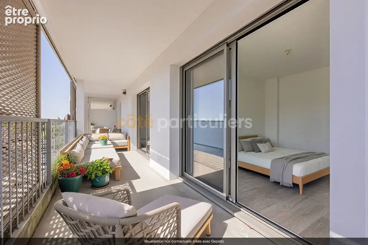 Sautron -- appartement de 65m2 -- balcon -- parking - photo 2