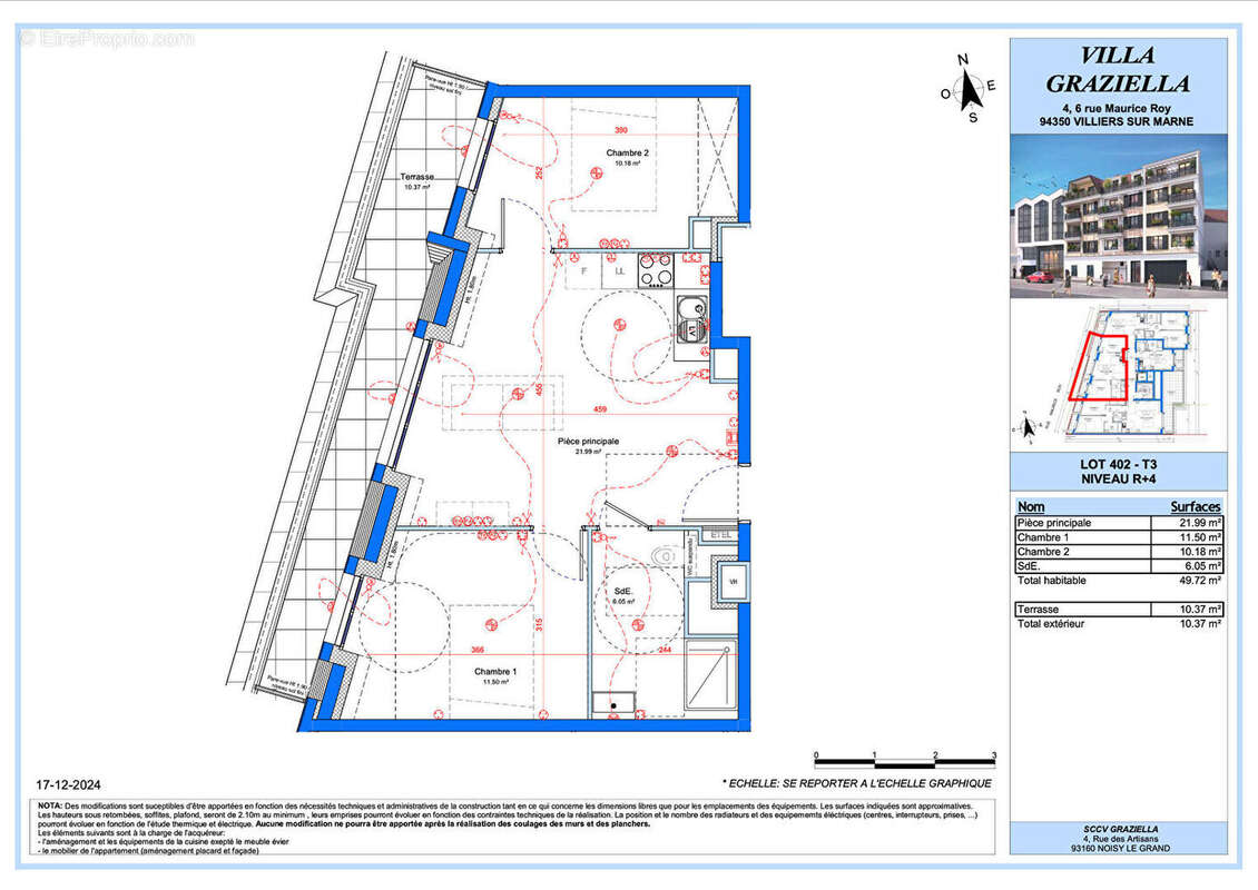 Appartement à VILLIERS-SUR-MARNE
