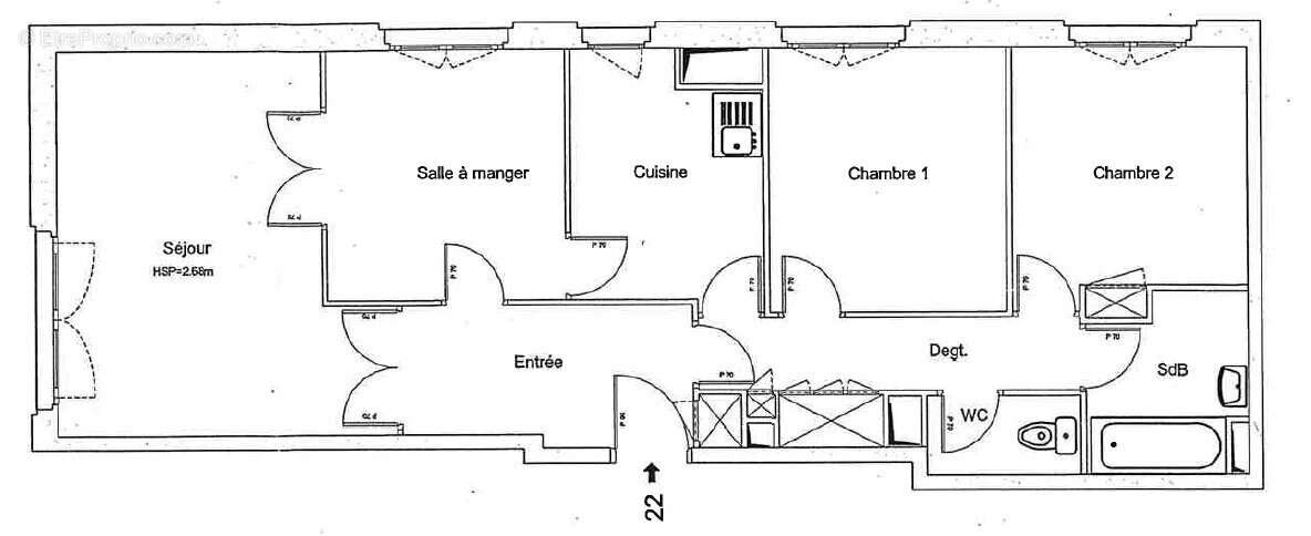 Appartement à PARIS-15E