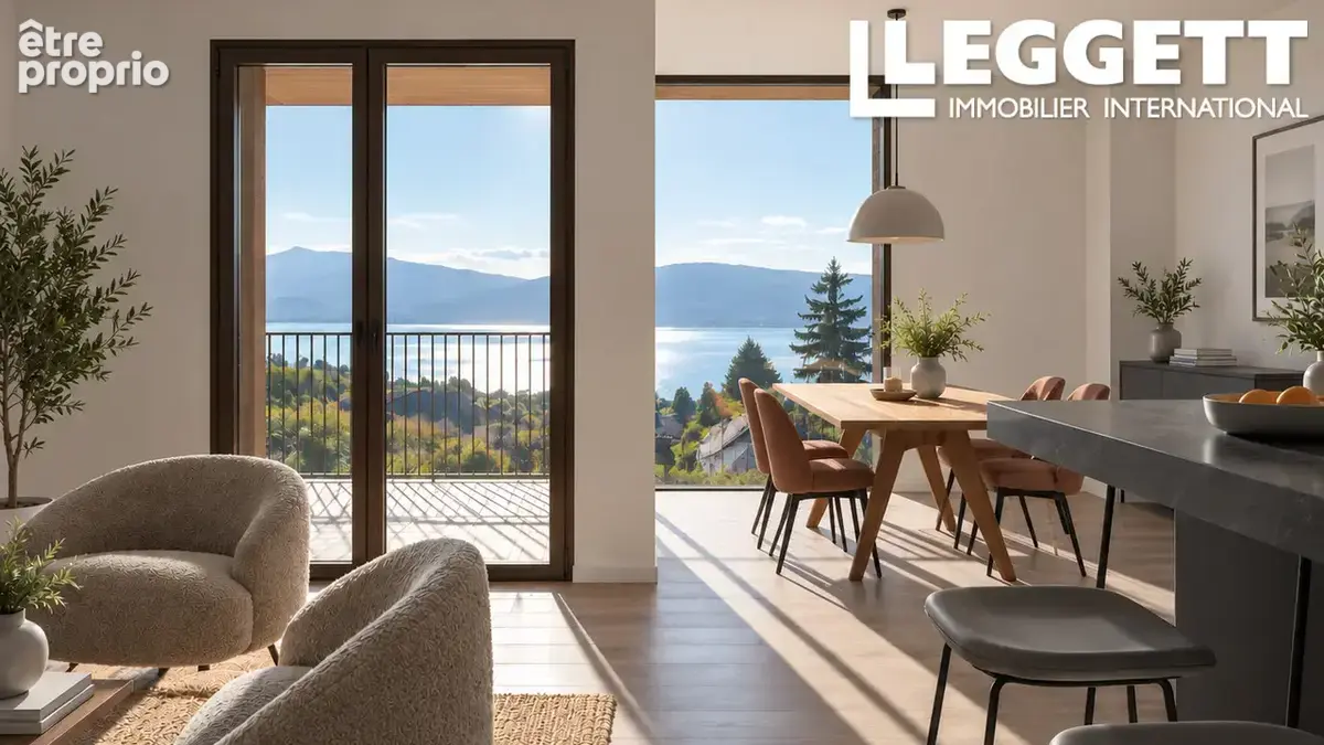Spacieux T3 neuf avec grand jardin privatif à Veyrier-du-Lac, entre lac, Annecy, Genève et montagnes - photo 3