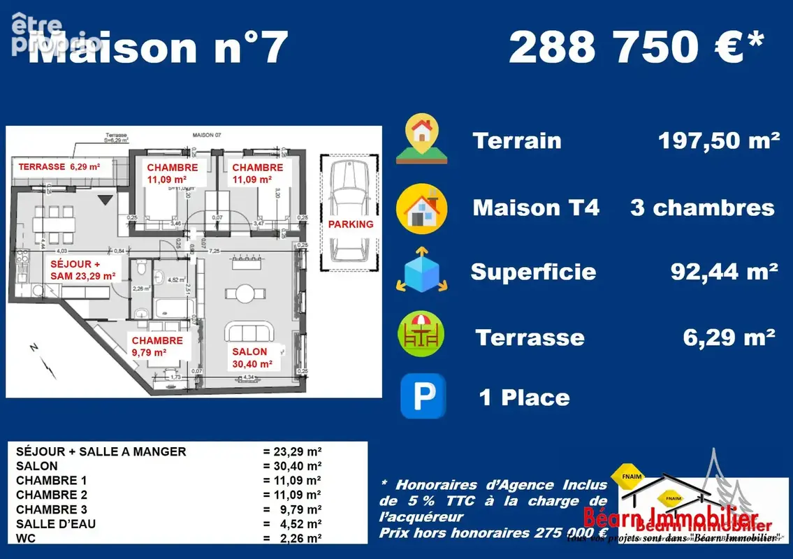 Maison 92 m² à Salies-De-Bearn  - photo 3