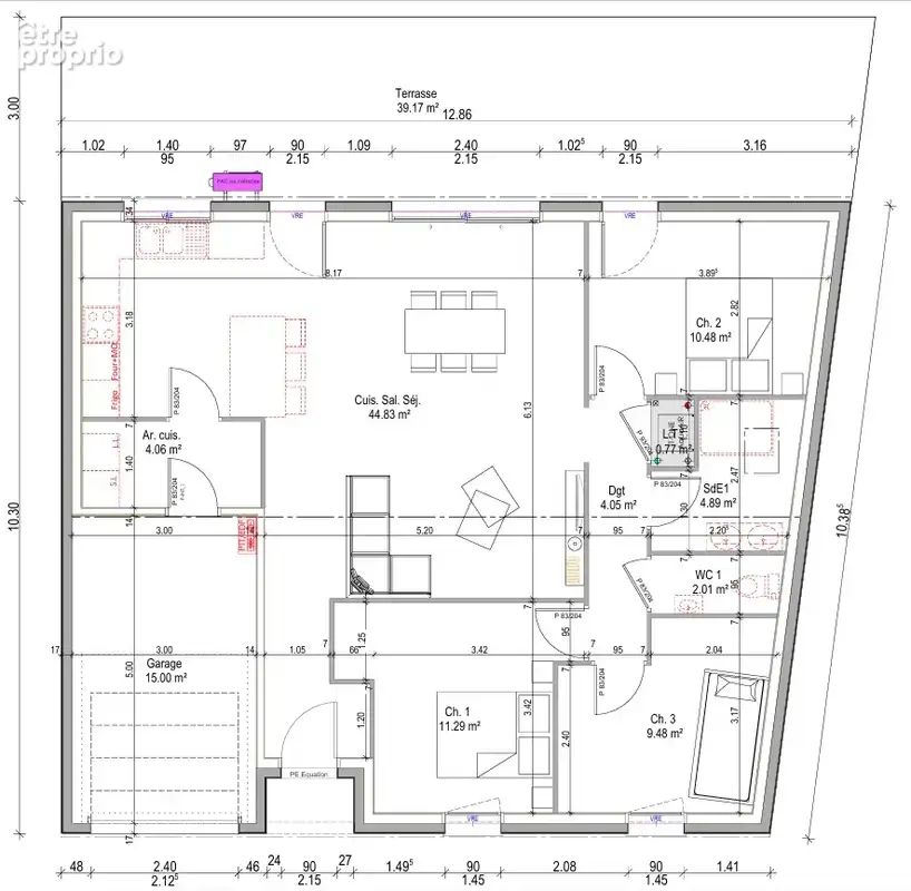 Plan intérieur