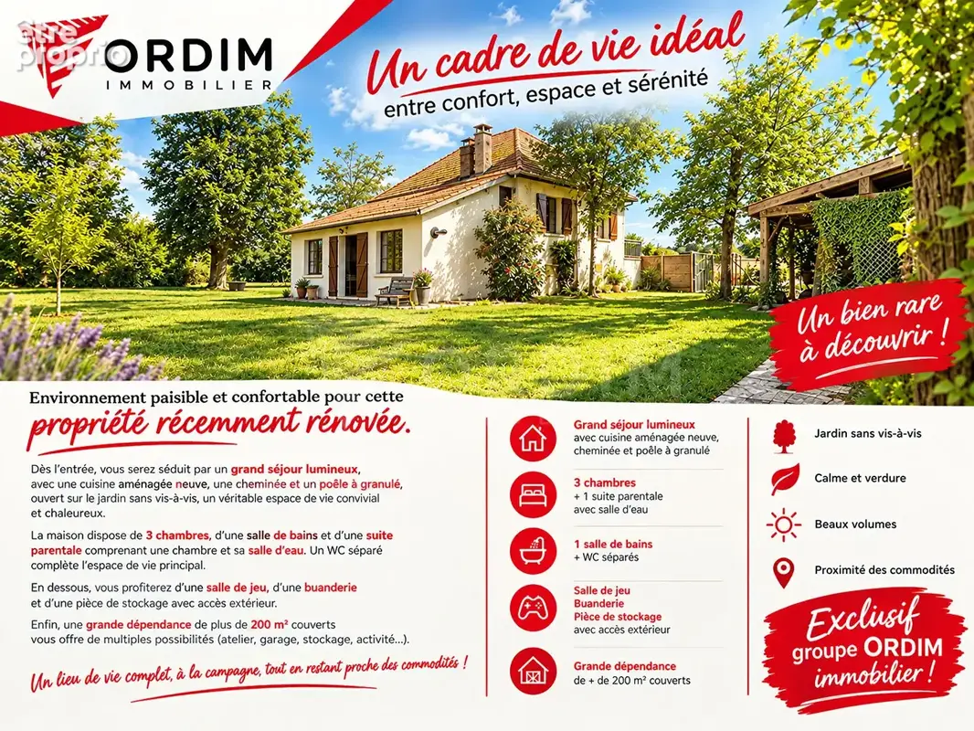 Photo Maison à Lindry au prix de 158 000€