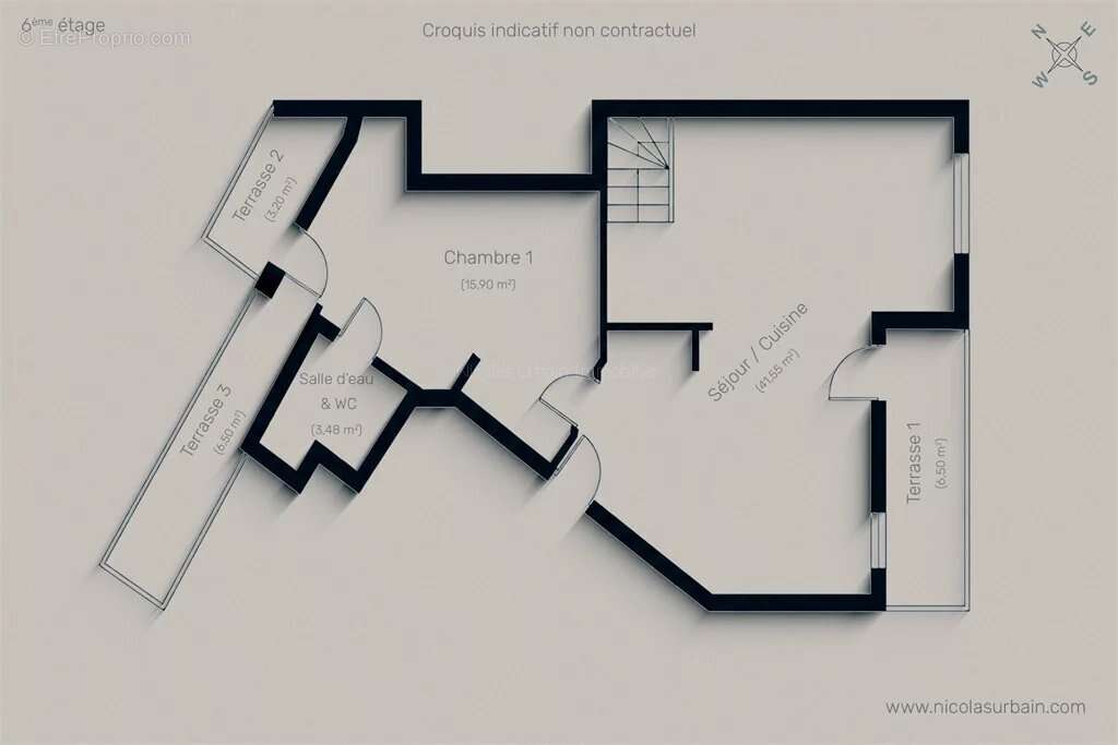 Duplex familial de 110 m² au dernier étage avec cinq terrasses, - photo 12