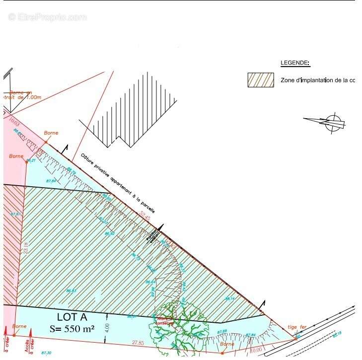 Terrain à MONTGEROULT