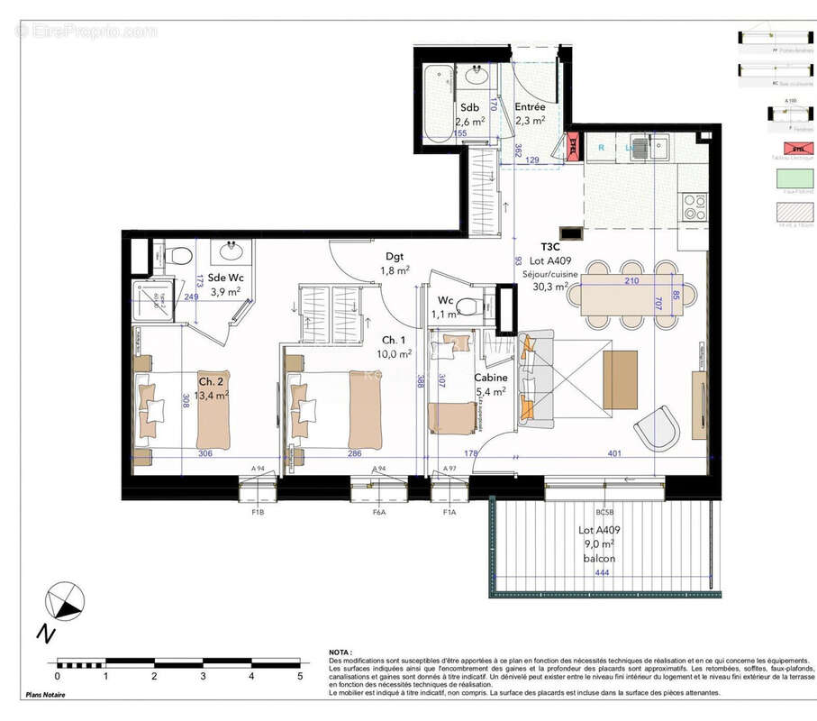 Appartement 70 m² à Macot-La-Plagne  - photo 5
