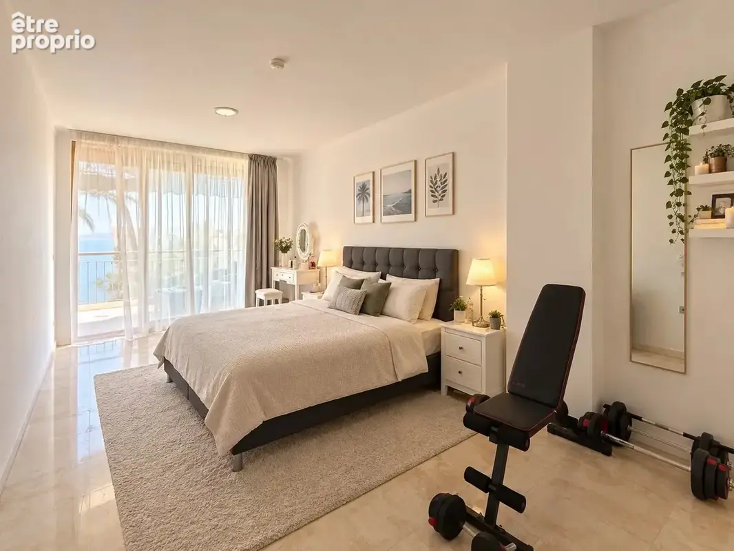 Cannes Basse Californie - Grand appartement T3 de 110m2 avec vue mer et garage - photo 5