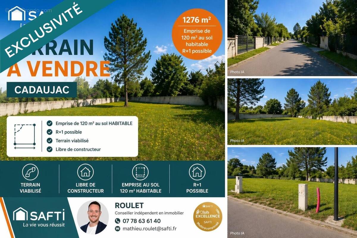 Photo 1 - Terrain à CADAUJAC