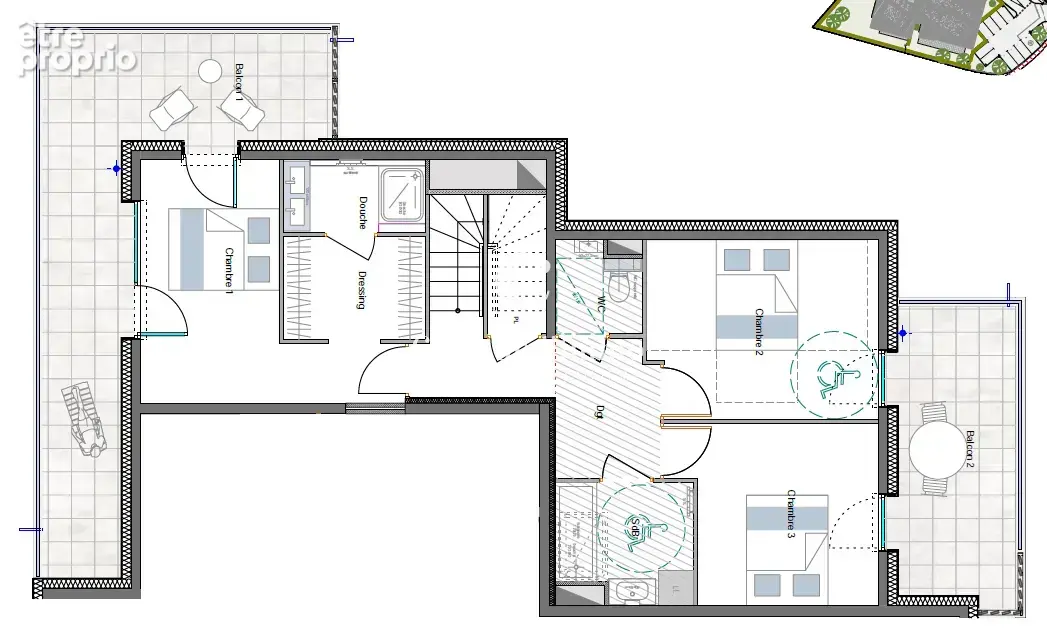 Douvaine   t4 duplex en attique   terrasses d’exception - photo 5
