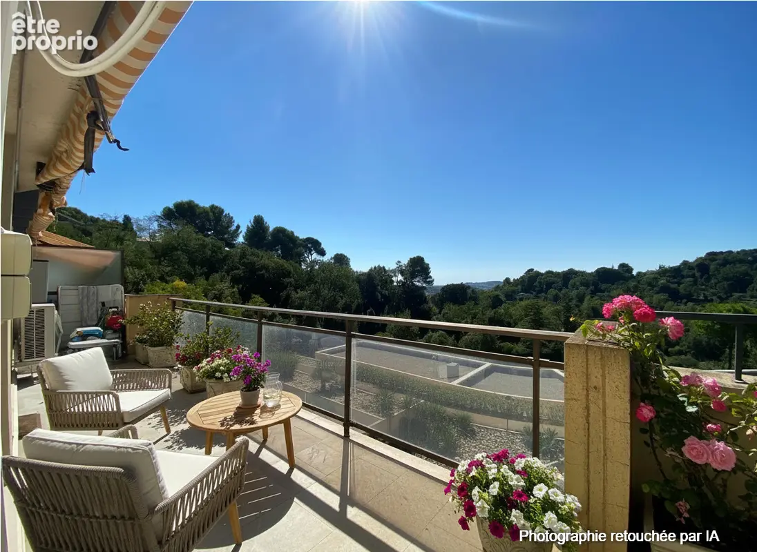 Mougins - Le Val - Vente Appartement 3P - Terrasse de 110 m² - Aperçu Mer - photo 8